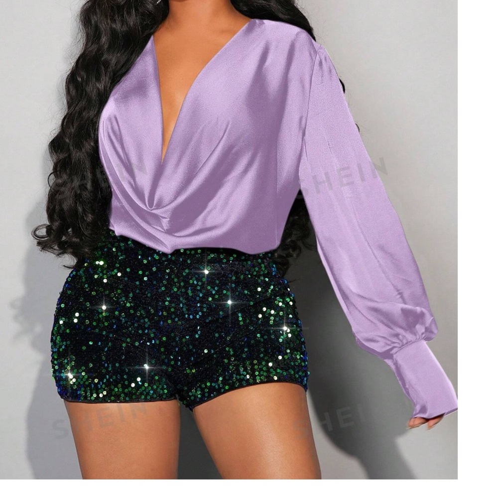 Silky Purple Blouse